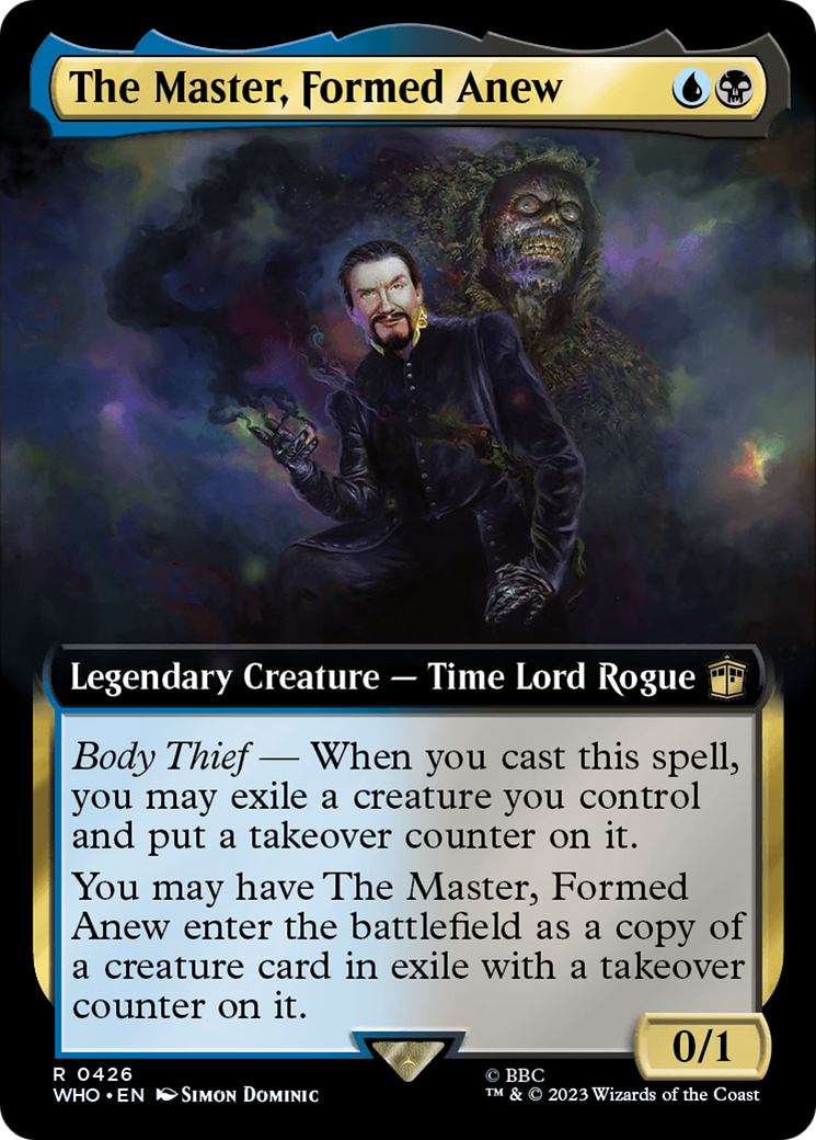 The Master, Formed Anew (Extended Art) (426) Foil - Doctor Who