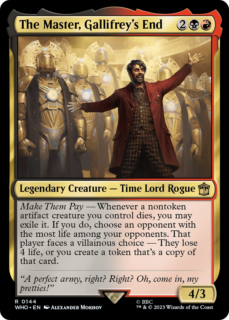 The Master, Gallifrey's End (144) Foil - Doctor Who