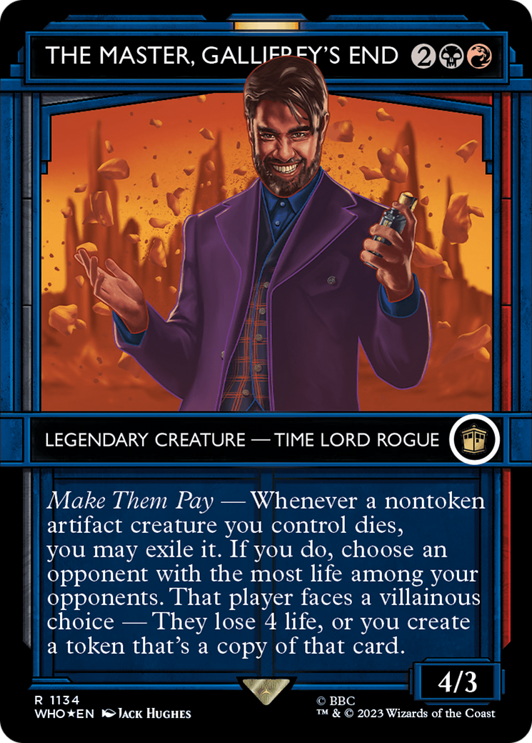 The Master, Gallifrey's End (Showcase) (1134) Surge Foil - Doctor Who