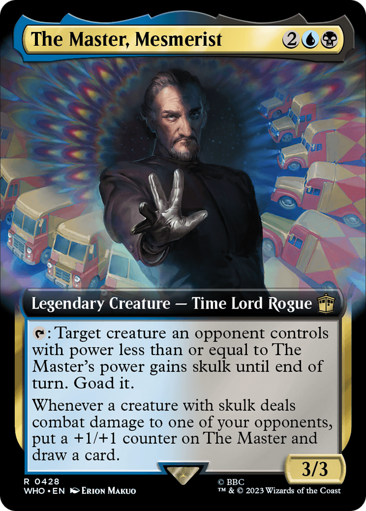 The Master, Mesmerist (Extended Art) (428) Foil - Doctor Who