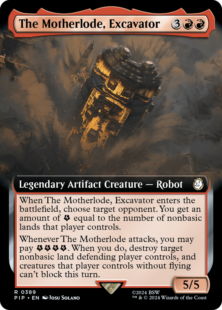 The Motherlode, Excavator (Extended Art) (389) - Fallout