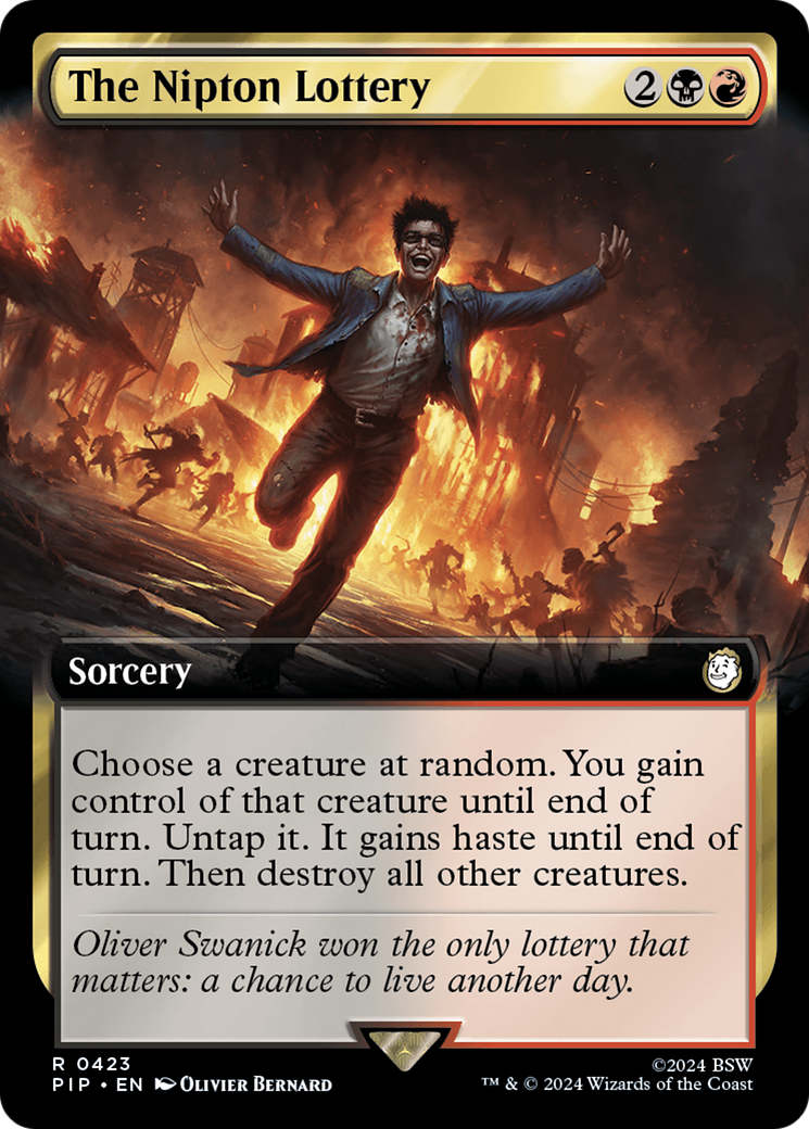 The Nipton Lottery (Extended Art) (423) Foil - Fallout