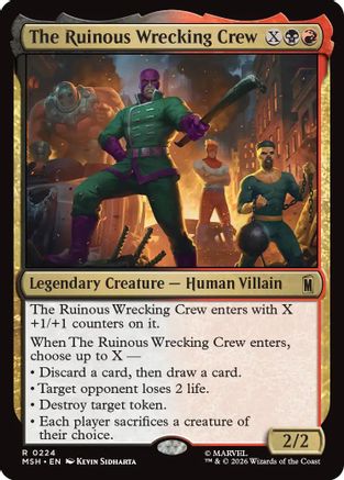 The Ruinous Wrecking Crew (224) Foil - Marvel Super Heroes
