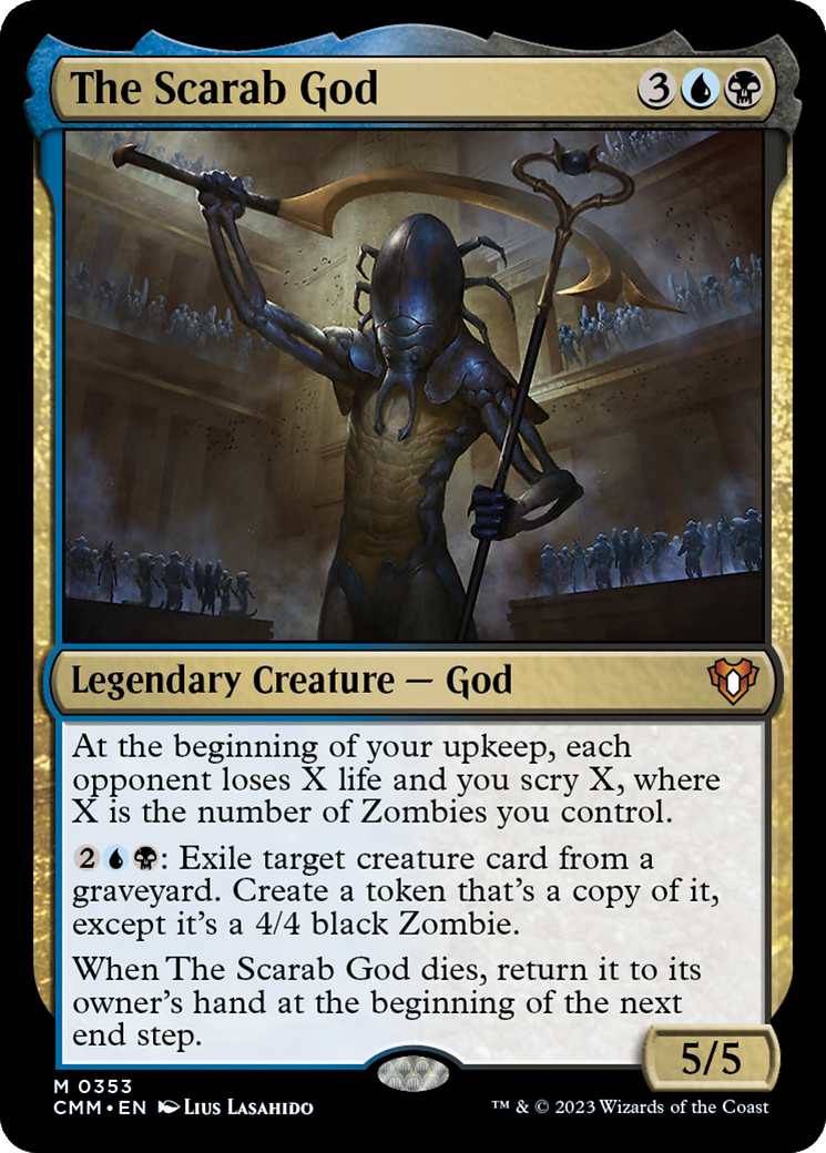 The Scarab God (353) Foil - Commander Masters