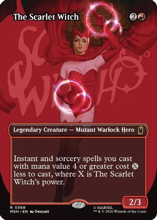 The Scarlet Witch (Borderless Logo) (368) Foil - Marvel Super Heroes