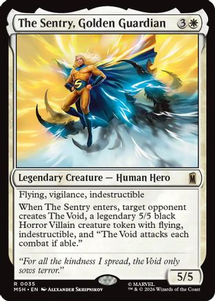 The Sentry, Golden Guardian (035) Foil - Marvel Super Heroes