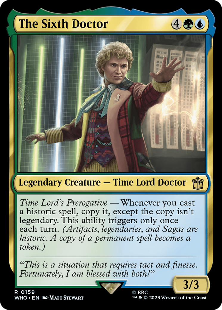 The Sixth Doctor (159) Foil - Doctor Who