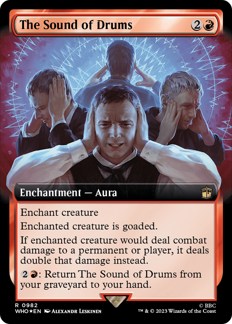 The Sound of Drums (Extended Art) (982) Surge Foil - Doctor Who