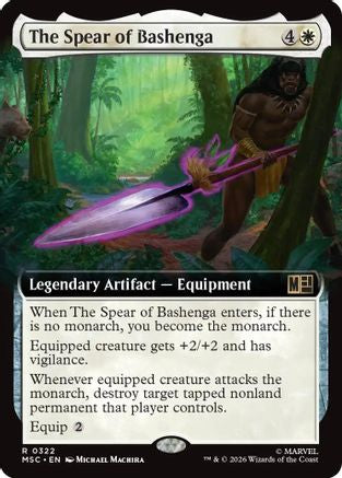 The Spear of Bashenga (Extended Art) (322) - Commander: Marvel Super Heroes
