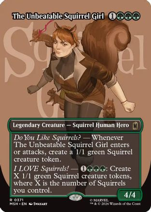 The Unbeatable Squirrel Girl (Borderless Logo) (371) Foil - Marvel Super Heroes