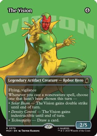 The Vision (Borderless Logo) (379) Foil - Marvel Super Heroes