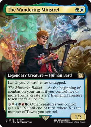 The Wandering Minstrel (Extended Art) (515) Foil - FINAL FANTASY