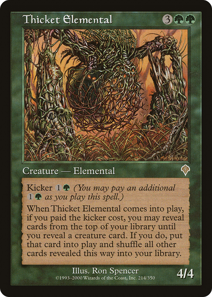 Thicket Elemental (214) Foil - Invasion