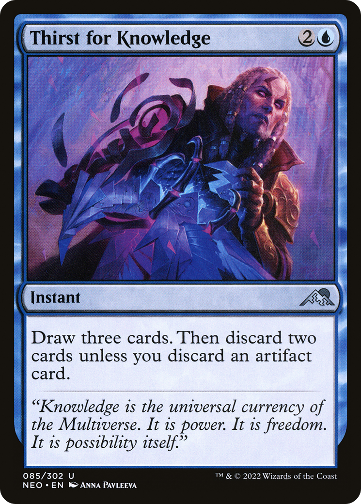 Thirst for Knowledge (085) - Kamigawa: Neon Dynasty Foil