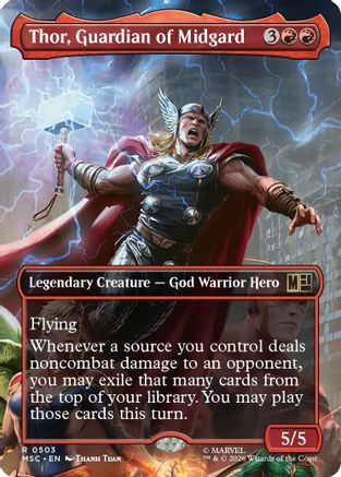 Thor, Guardian of Midgard (Borderless) (503) - Commander: Marvel Super Heroes