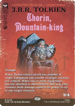 Thorin, Mountain-king (Book Cover) (243) - The Hobbit