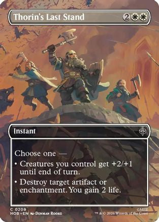 Thorin's Last Stand (Borderless) (209) Foil - The Hobbit