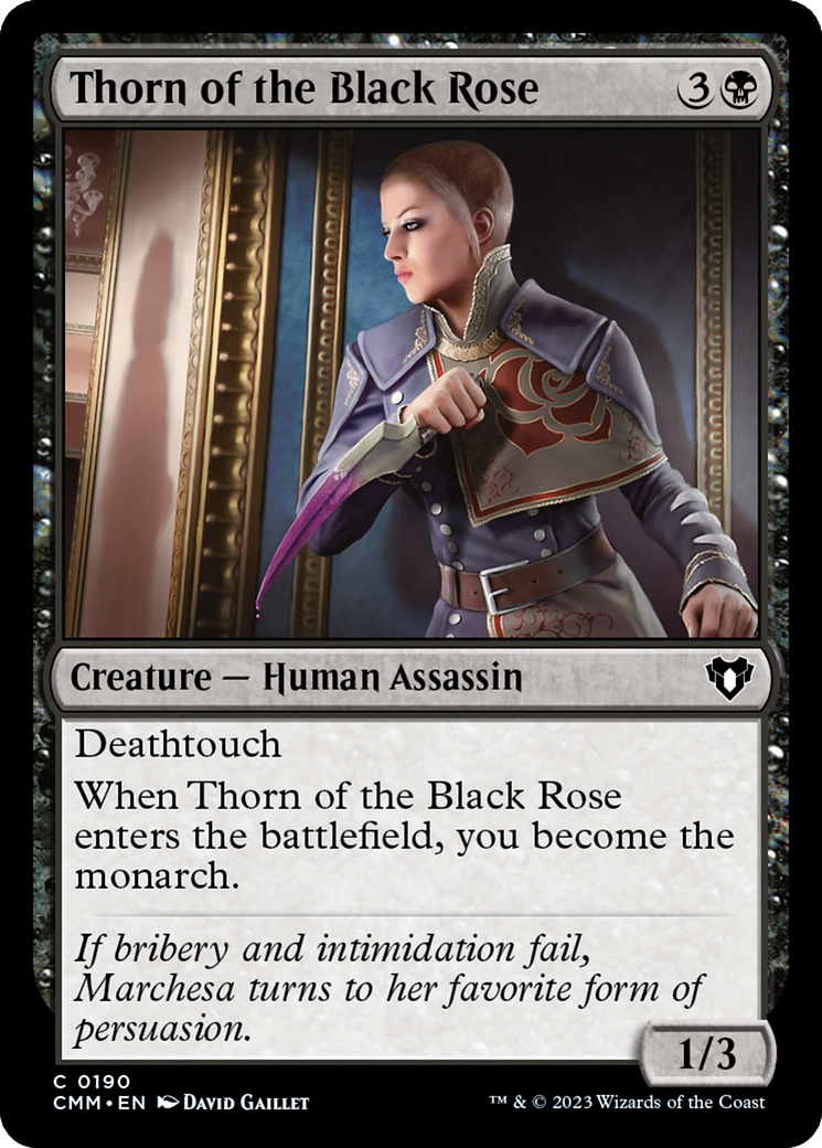 Thorn of the Black Rose (190) Foil - Commander Masters