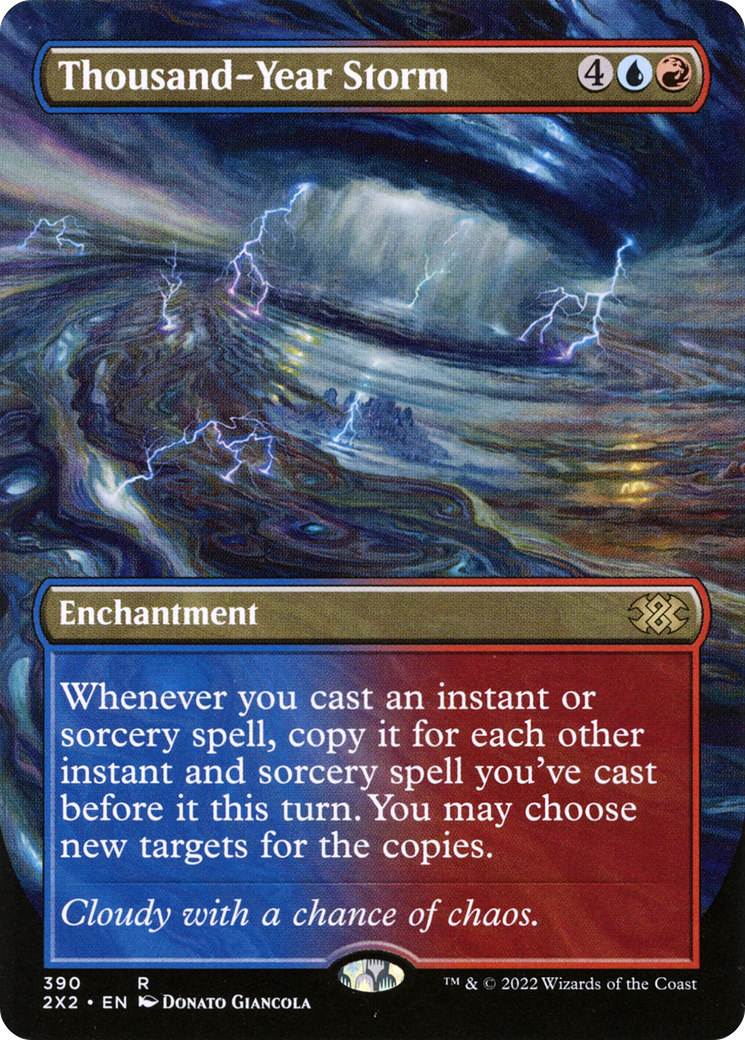 Thousand-Year Storm (Borderless) (390) - Double Masters 2022