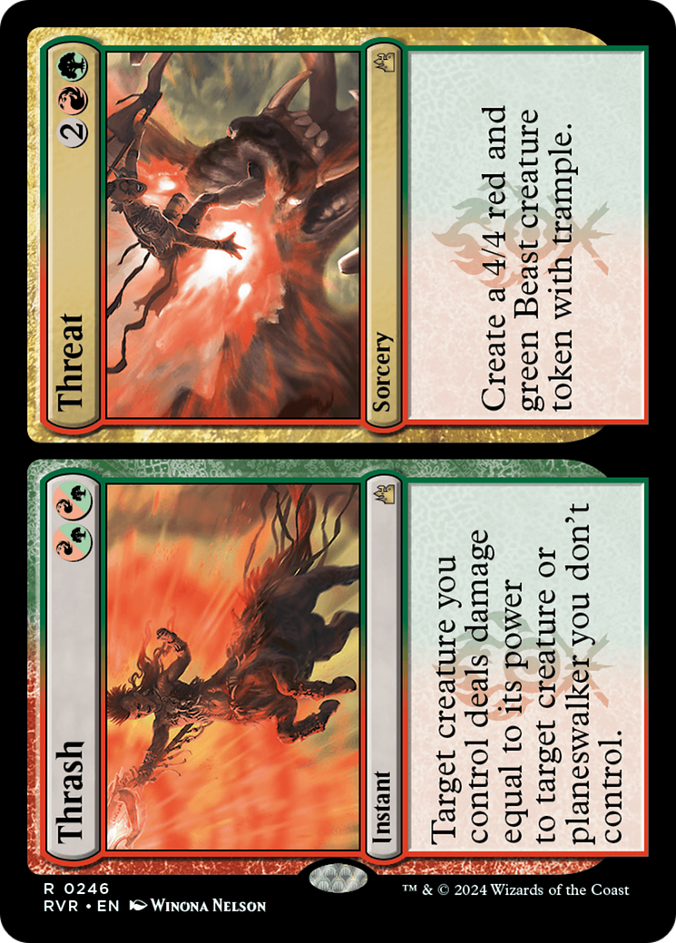Thrash // Threat (246) - Ravnica Remastered