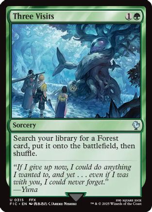 Three Visits (315) Surge Foil - Commander: FINAL FANTASY