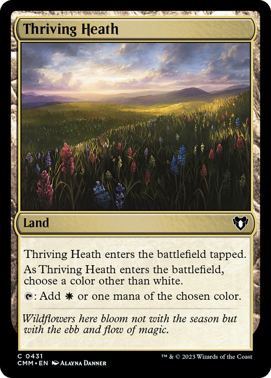 Thriving Heath (431) Foil - Commander Masters
