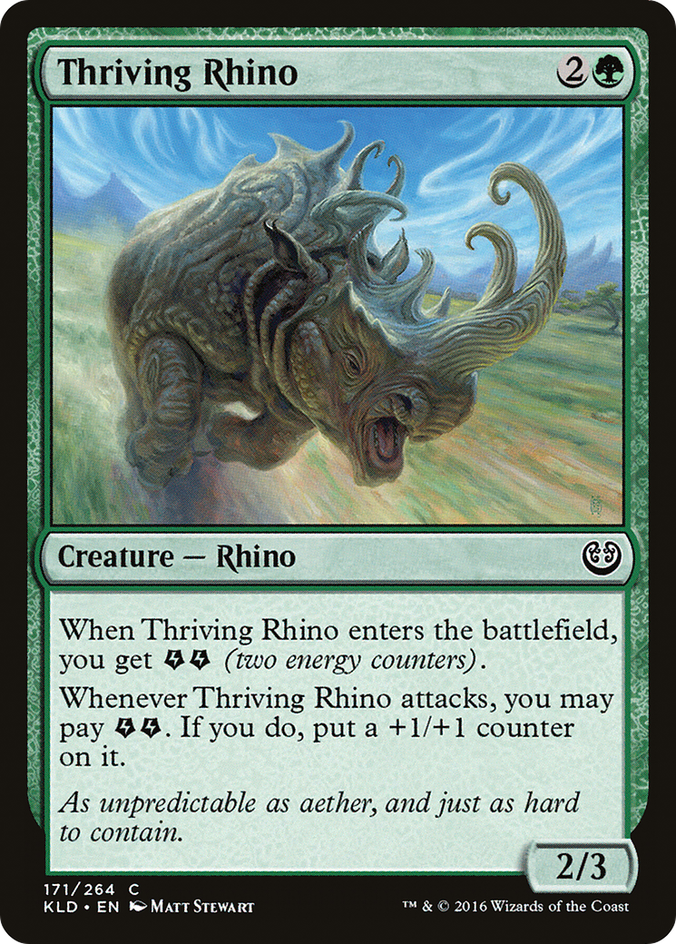 Thriving Rhino (171) Foil - Kaladesh