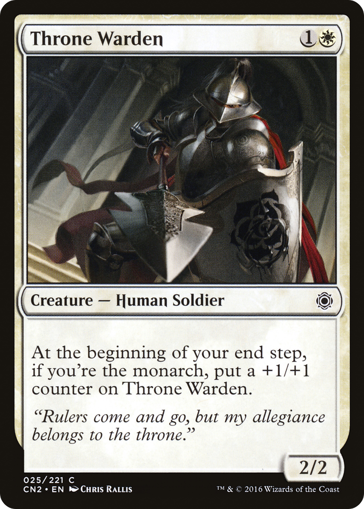 Throne Warden (025) Foil - Conspiracy: Take the Crown