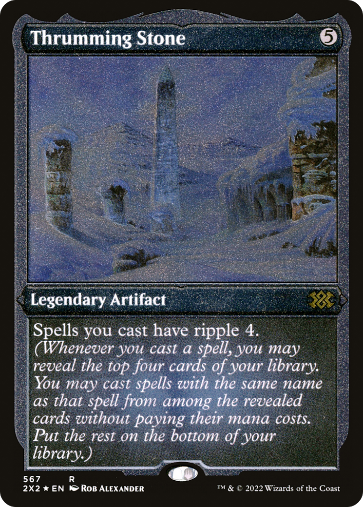 Thrumming Stone (567) Etched Foil - Double Masters 2022