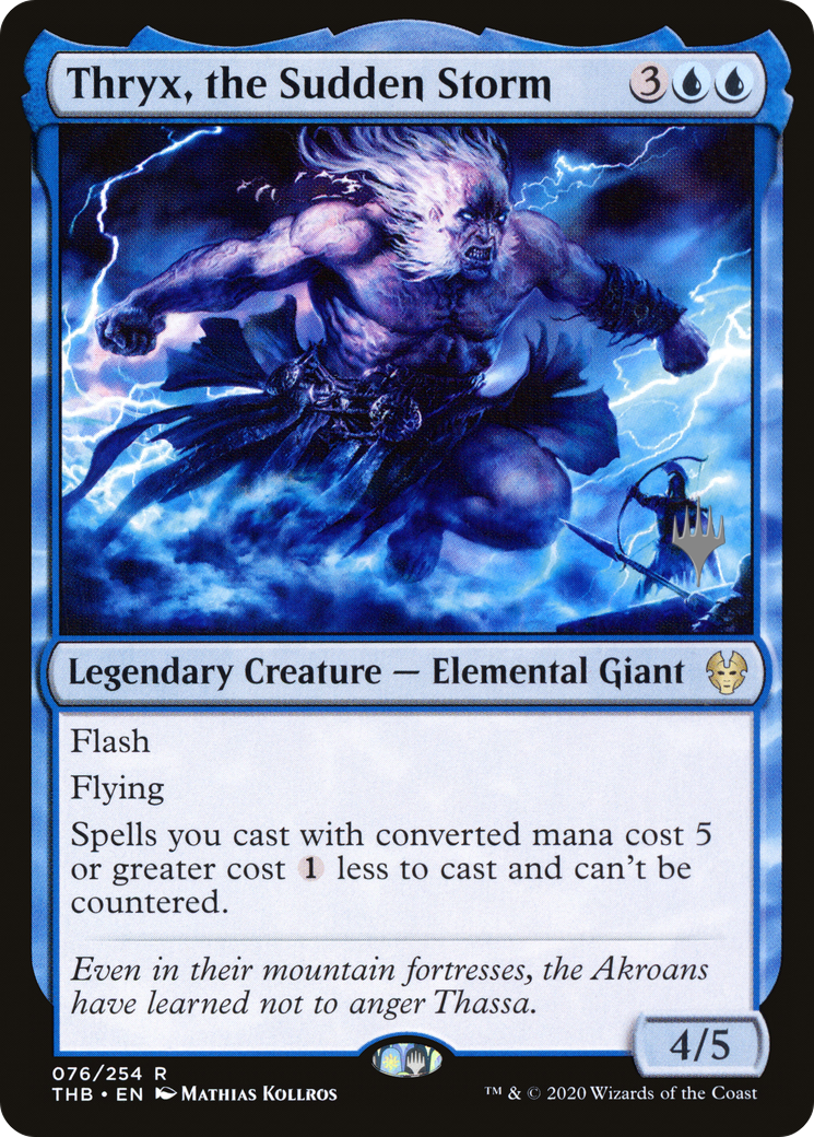 Thryx, the Sudden Storm (76p) - Theros Beyond Death Promos Foil