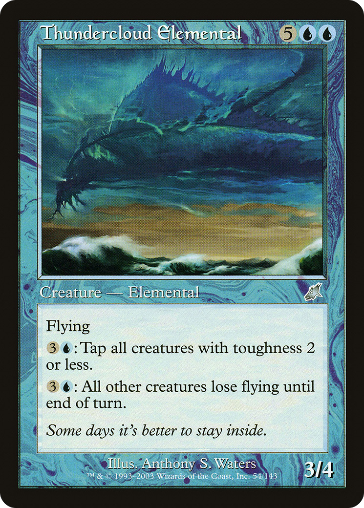 Thundercloud Elemental (054) - Scourge