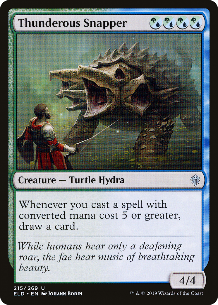 Thunderous Snapper (215) - Throne of Eldraine Foil