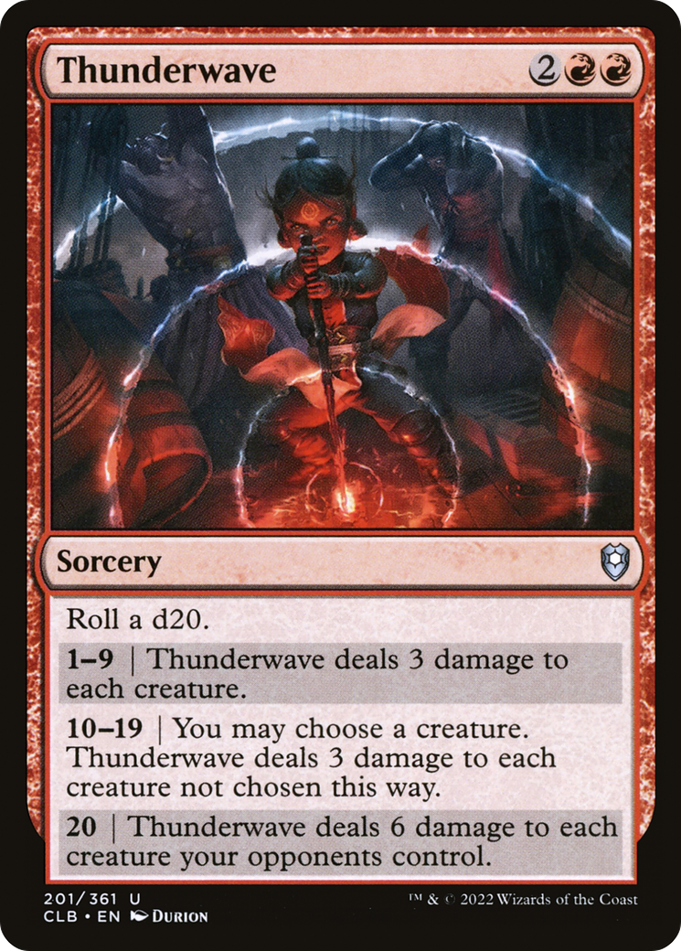 Thunderwave (201) - Commander Legends: Battle for Baldur's Gate Foil