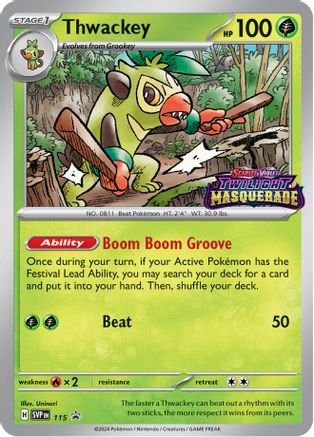 Thwackey (Prerelease) (115) Holofoil - Black Star Promos
