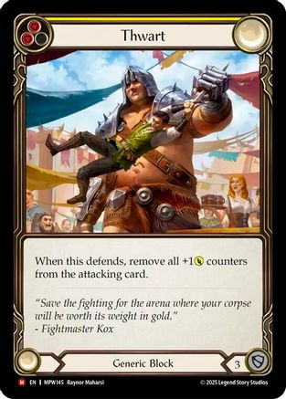 Thwart (Yellow) (MPW145) - Mastery Pack Warrior