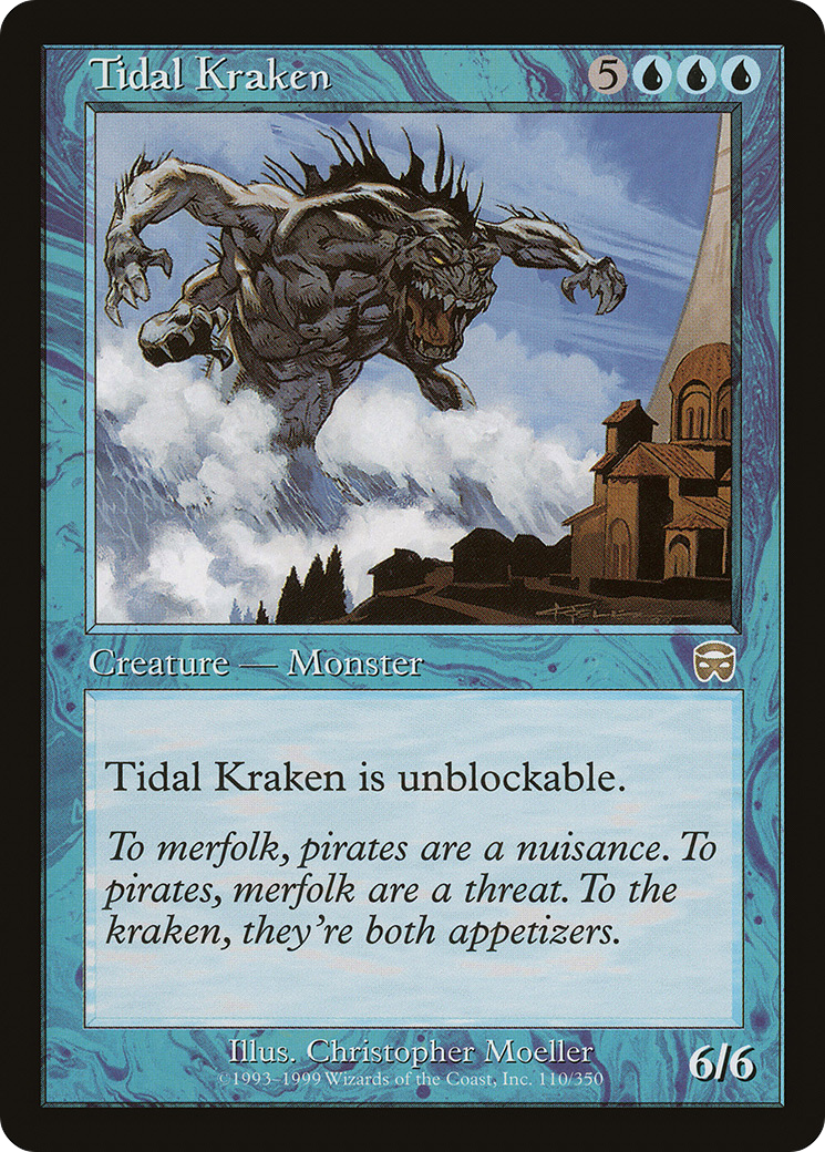 Tidal Kraken (110) Foil - Mercadian Masques