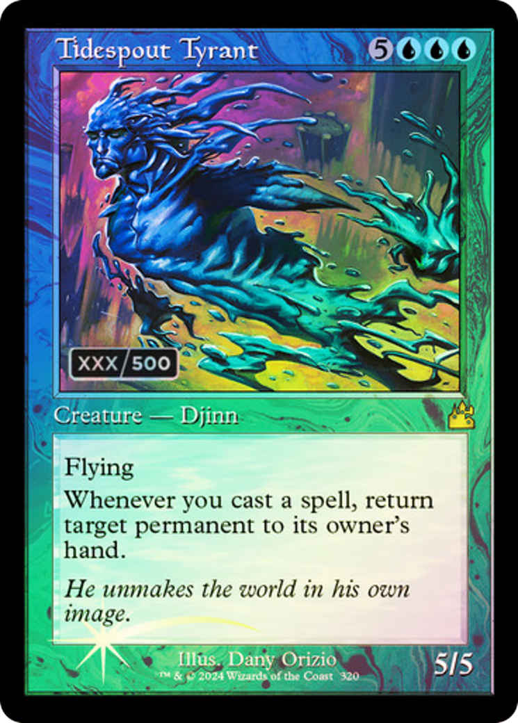 Tidespout Tyrant (Retro) (Serial Numbered) (320) Foil - Ravnica Remastered