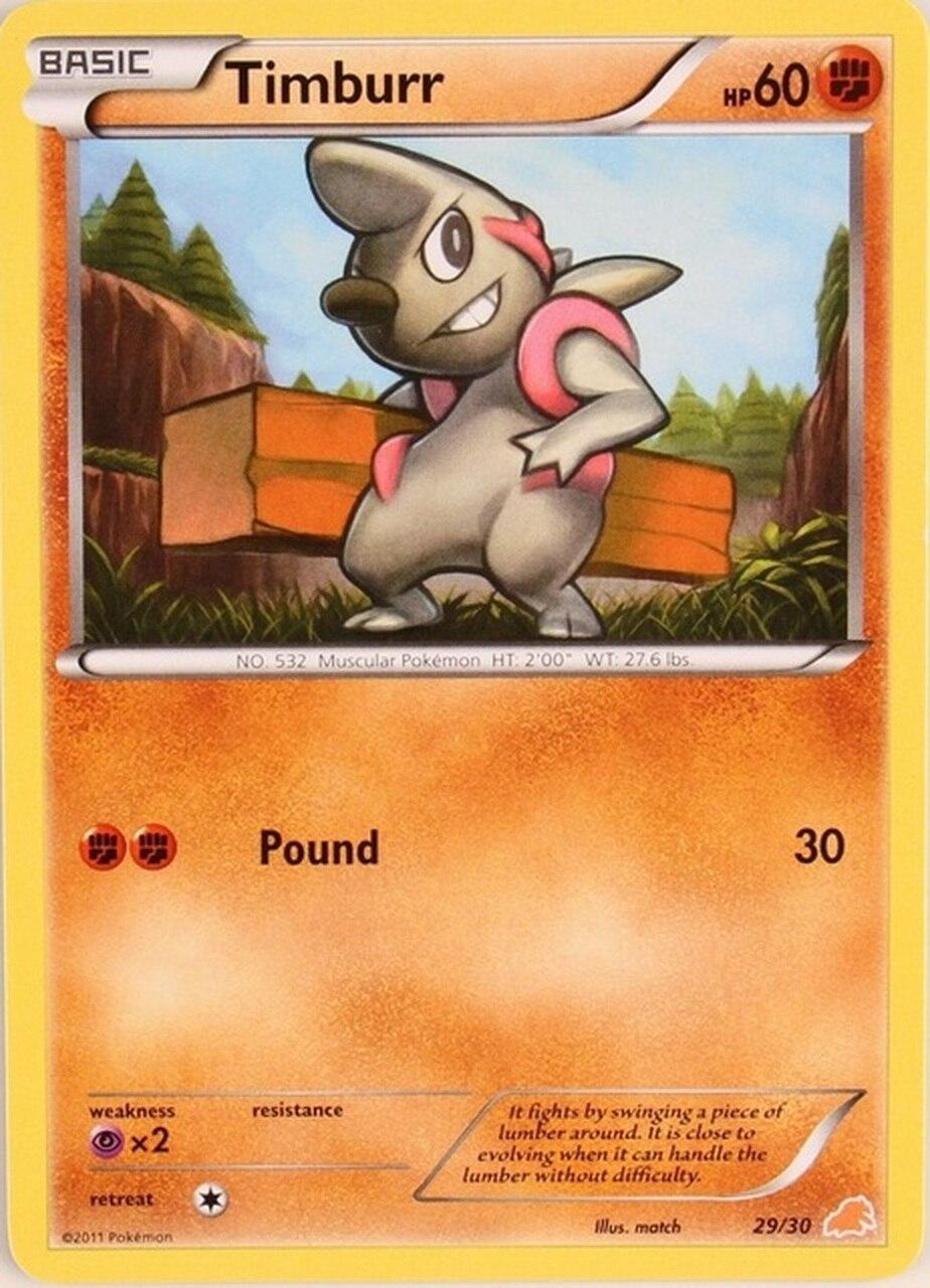 Timburr (29) - Trainer Kit: Excadrill & Zoroark