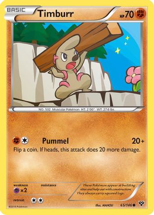 Timburr (65) Reverse Holofoil - XY Base Set