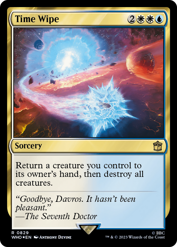 Time Wipe (829) Surge Foil - Doctor Who