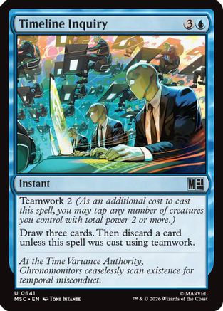 Timeline Inquiry (641) Foil - Commander: Marvel Super Heroes