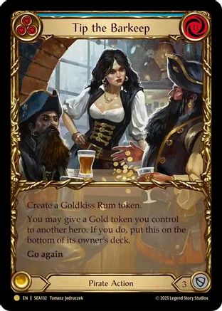 Tip the Barkeep (Extended Art) (SEA132) Cold Foil - High Seas