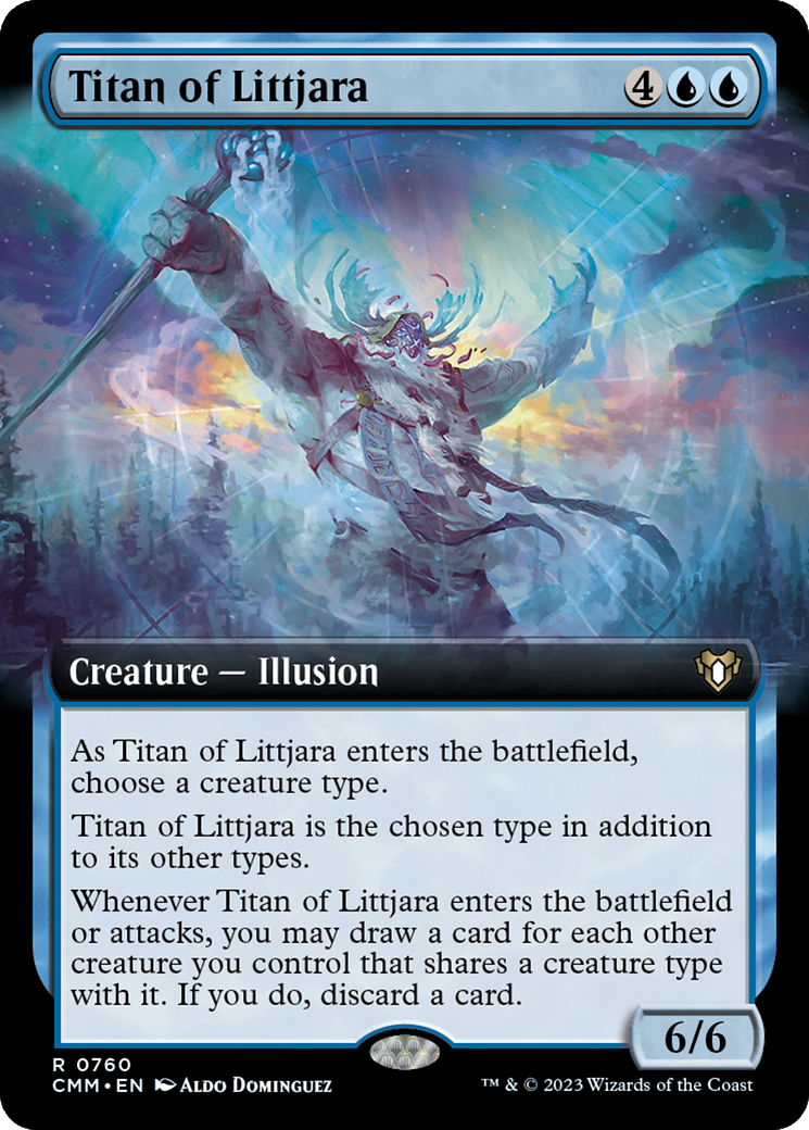 Titan of Littjara (Extended Art) (760) Foil - Commander Masters