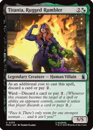 Titania, Rugged Rumbler (235) Foil - Marvel Super Heroes