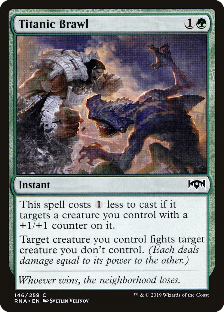 Titanic Brawl (146) - Ravnica Allegiance Foil
