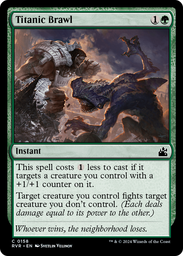 Titanic Brawl (158) Foil - Ravnica Remastered