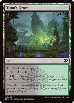 Titan's Grave (266) Foil - Secrets of Strixhaven