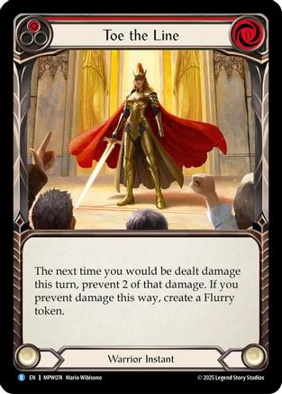 Toe the Line (Red) (MPW074) - Mastery Pack Warrior