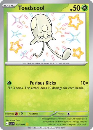 Toedscool (105) Holofoil - Paldean Fates