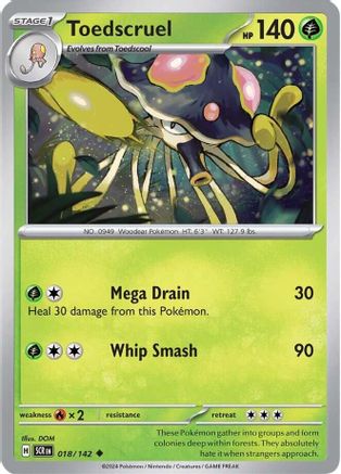 Toedscruel (18) Reverse Holofoil - Stellar Crown